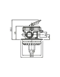 Flat Top D.50 Flat Top Selecting Valve AstralPool 2