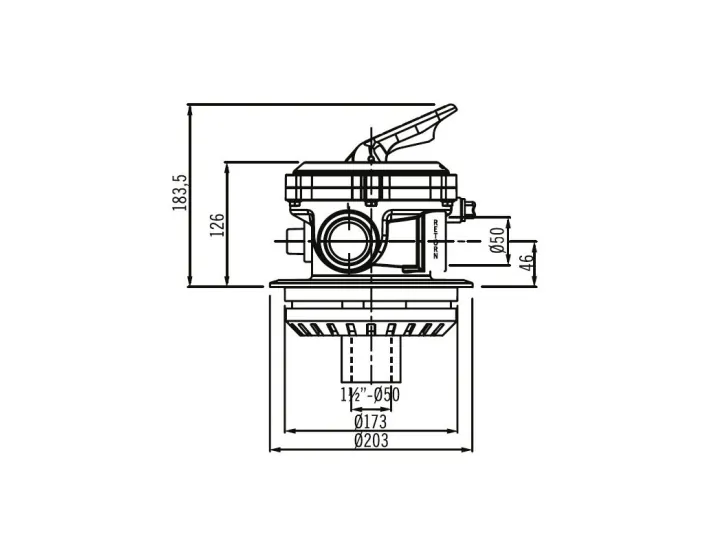 Flat Top D.50 Flat Top Select Ventil AstralPool