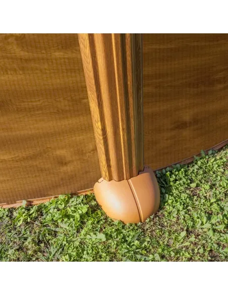 Detachable Swimming Pool Gre Mauritius Circular Wood Imitation