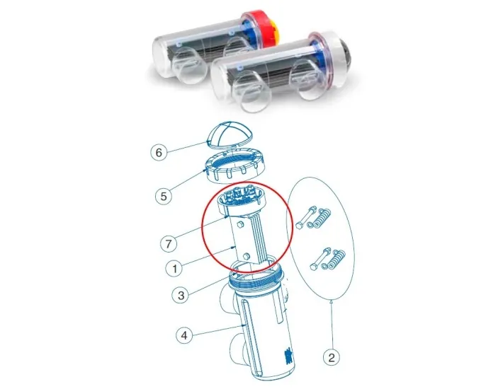 Electrodo célula Idegis Tecno 2012 - Tecno 2 -...