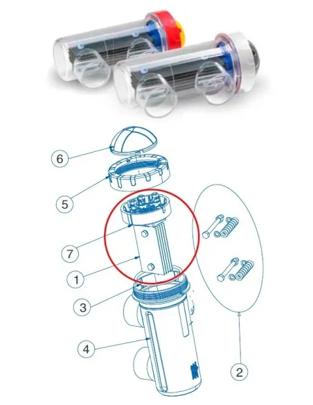 Electrodo célula Idegis Tecno 2012 - Tecno 2 - Tecno Connect