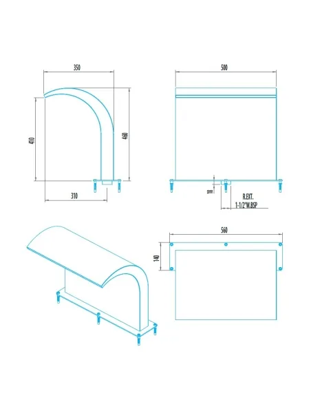 Watervalgordijn voor residentieel zwembad AstralPool