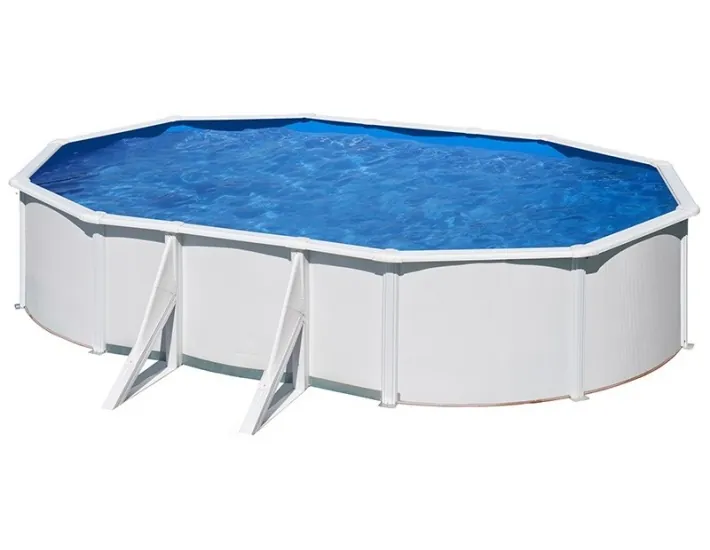 Swimming pool Gre Starpool oval steel white 500...