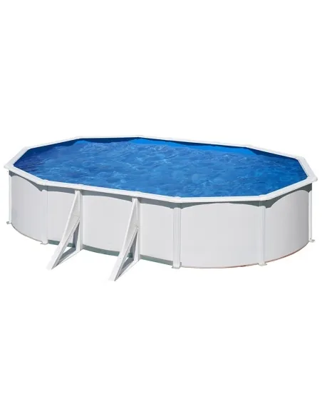 Swimming pool Gre Starpool oval steel white 500 x 300 x 120