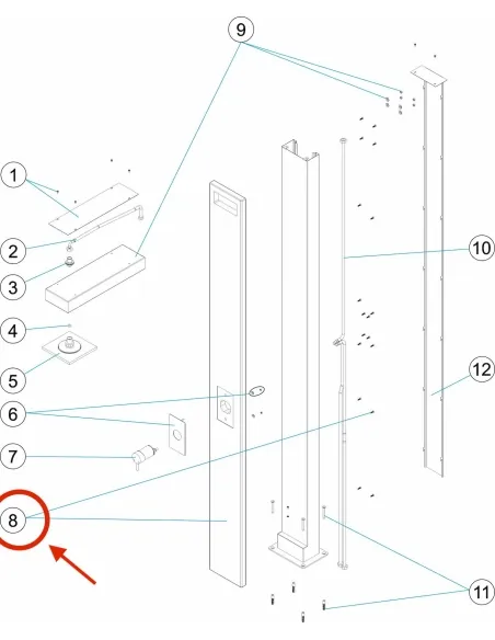 Guarnição de duche em madeira AstralPool Pluvium 4401043208