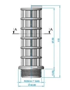 Braço coletor 1" 110 mm AstralPool 4404300917 (Embalagem... 2