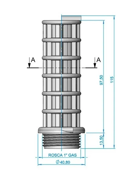 Braç col·lector 1" 110 mm AstralPool 4404300917 (Pack 2 ud.)