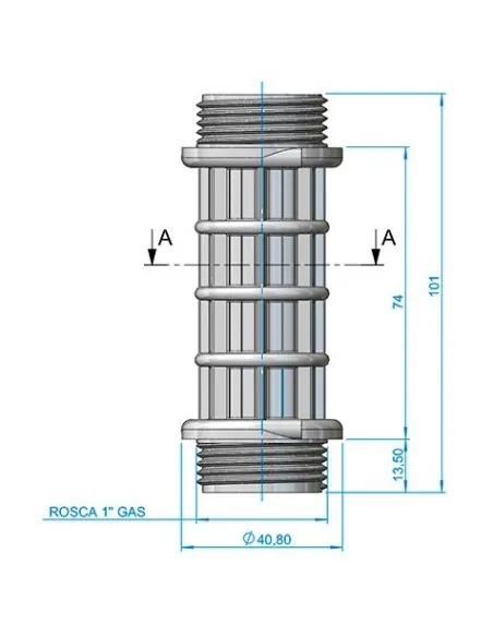 Braços col·lectors 1" allarg 100 mm AstralPool 4404260419 (Pack 4 ud)