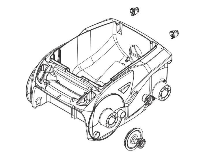 Boîtier complet Zodiac Vortrax R0966200