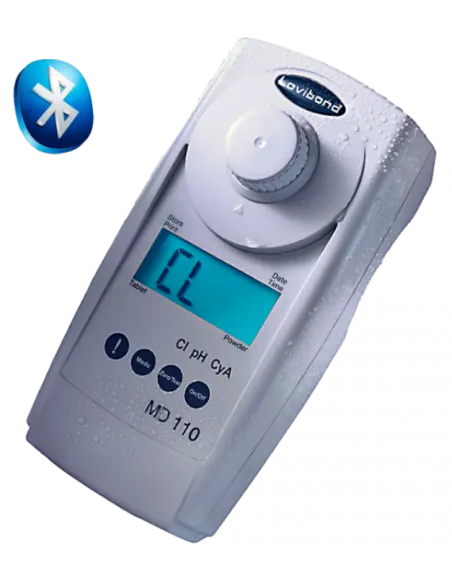 Fotómetro Lovibond MD 110 6 In 1 Cl/Br/pH/Cys/Alk/Dur + Bluetooth