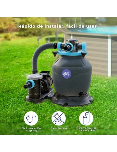 Filtro a sabbia monoblocco Gre VersaPool Diam. 320 mm MG320NP