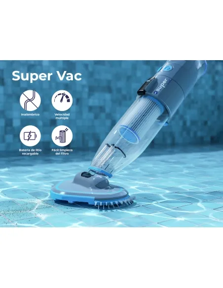 Pulitore per piscine a batteria Gre Super Vac VCB10P