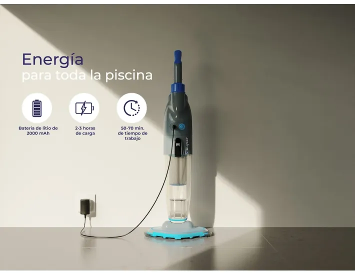 Pulitore per piscine a batteria Gre Super Vac...