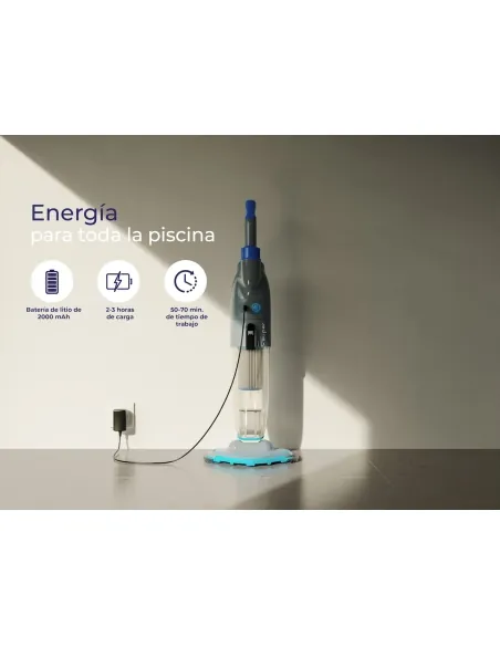 Pulitore per piscine a batteria Gre Super Vac VCB10P