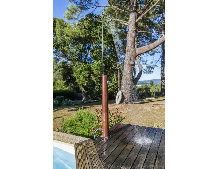 Doccia solare 9L in finto legno Gre AR1009W