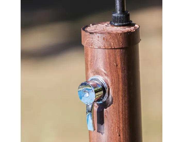 Doccia solare 9L in finto legno Gre AR1009W