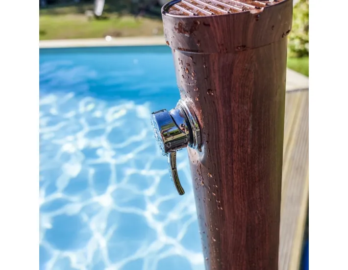 Doccia solare 9L in finto legno Gre AR1009W