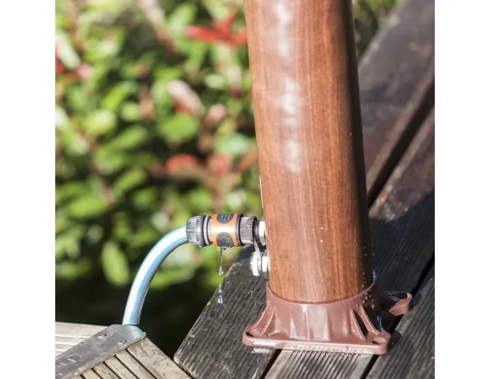 Doccia solare 9L in finto legno Gre AR1009W