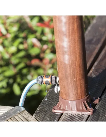 Doccia solare 9L in finto legno Gre AR1009W