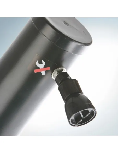 Solar garden shower Gre curved with single lever mixer 20 l AR10250