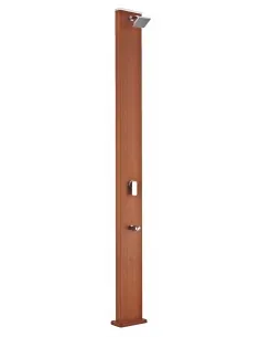 Square wood-look solar shower 32 liters DSALC32W