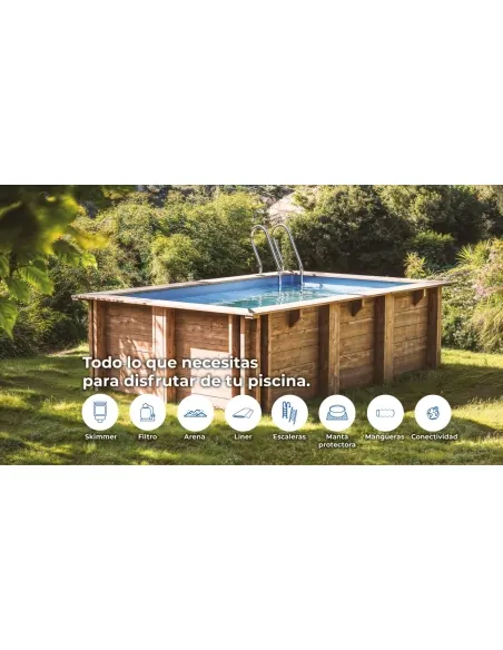 Zwembad Gre Sunbay Mint rechthoekig 1013x418x146