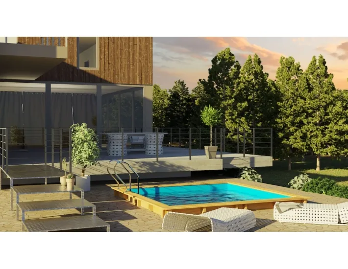 Swimming pool Gre Sunbay City square 225x225x68