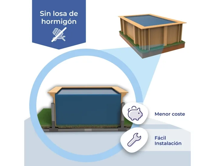 Wooden swimming pool Gre Sunbay Marbella 2...