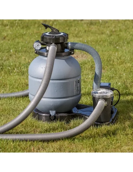 Swimming Pool Gre Fidji Circular Steel Sheet White