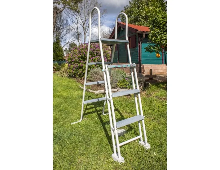 Swimming Pool Gre Fidji Circular Steel Sheet White