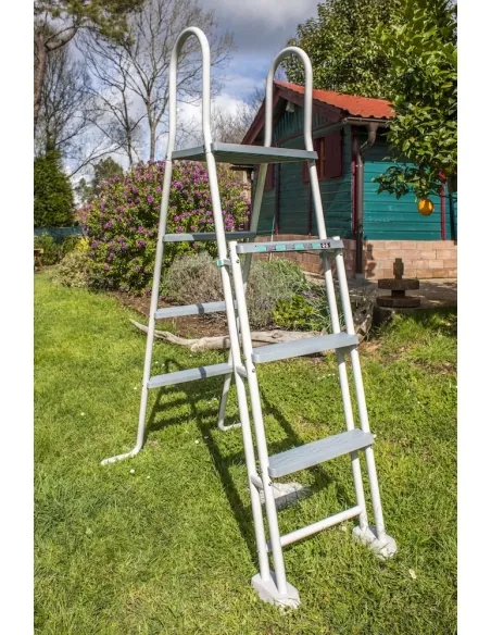 Swimming Pool Gre Fidji Circular Steel Sheet White