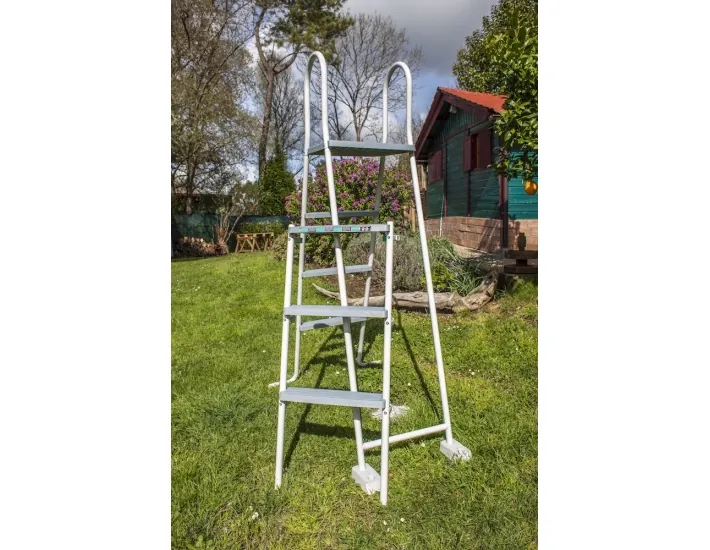 Swimming Pool Gre Fidji Circular Steel Sheet White