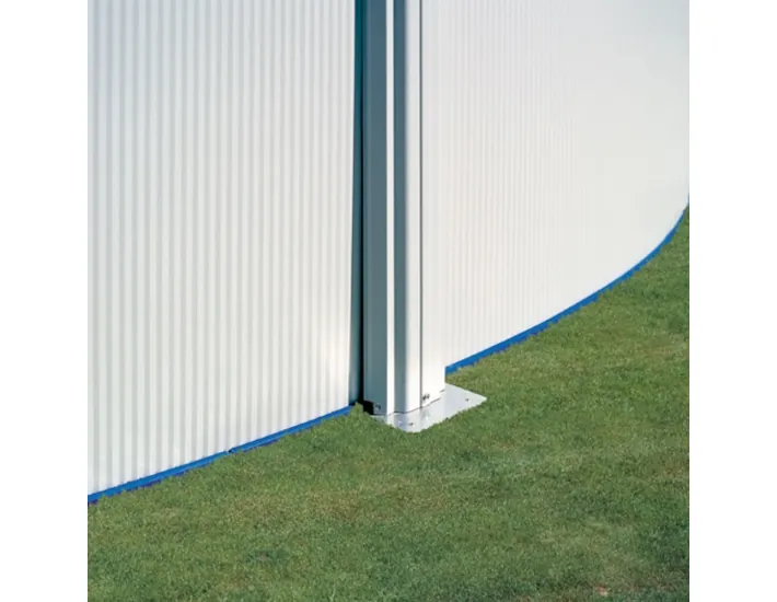 Swimming Pool Gre Fidji Oval Steel Sheet White
