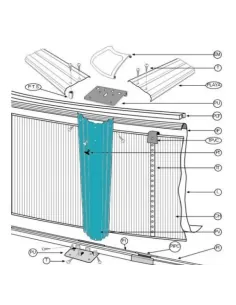 10 Verticale Profielen 12x129,5 cm Rond Zwembad Gre...