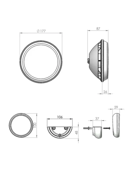 AstralPool Plug&Play LumiPlus RGB PAR56 LED Lampada LED PAR56 RGB
