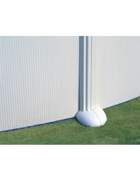 Detachable Swimming Pool Gre Atlantis Circular Steel Sheet White