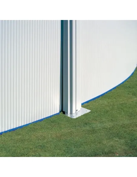 Swimming Pool Gre Bora Bora Circular Steel Sheet White