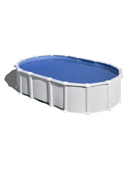 Swimming Pool Gre Haiti Oval Steel Sheet White