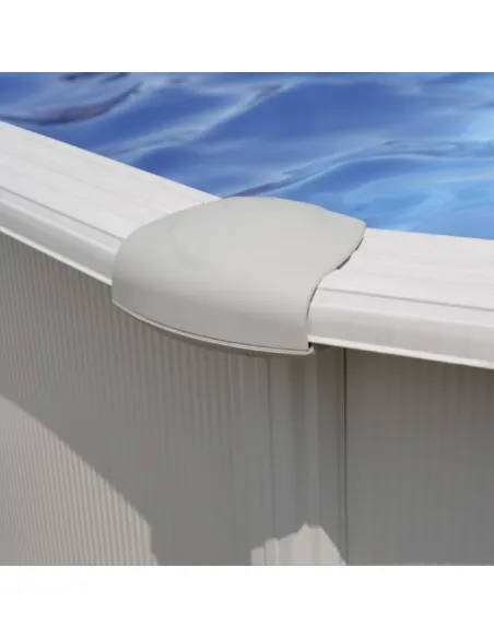 Swimming Pool Gre Haiti Oval Steel Sheet White