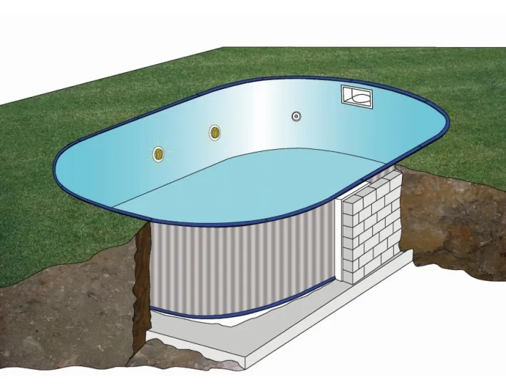 Piscina interrata Gre Madagascar Ovale